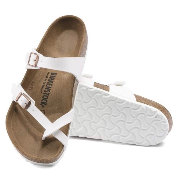 Birkenstock Shoes - Birkenstock White Double Strap Sandals